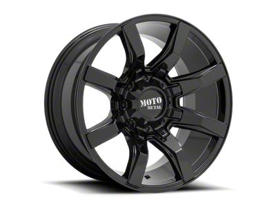 Moto Metal Spider Gloss Black 6-Lug Wheel; 20x9; 18mm Offset (22-24 Bronco Raptor)