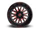 Fuel Wheels Stroke Gloss Black Red Tinted Clear 6-Lug Wheel; 24x14; -75mm Offset (16-23 Tacoma)