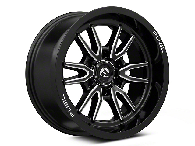 Fuel Wheels Clash Gloss Black Milled 6-Lug Wheel; 24x12; -44mm Offset (05-15 Tacoma)
