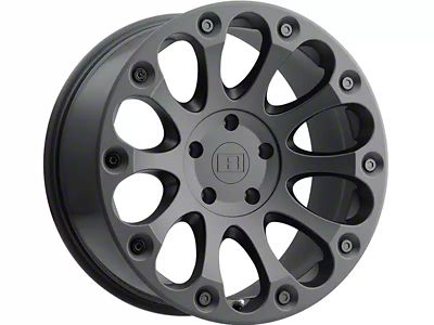 Level 8 Wheels Impact Matte Black 6-Lug Wheel; 18x9; 0mm Offset (2024 Tacoma)