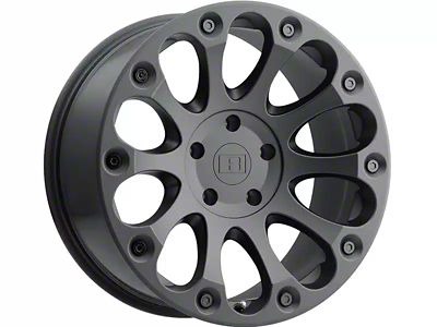 Level 8 Wheels Impact Matte Black 6-Lug Wheel; 18x9; 9mm Offset (21-23 Bronco, Excluding Raptor)