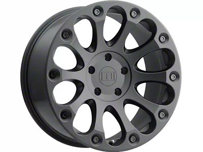 Level 8 Wheels Impact Matte Black 6-Lug Wheel; 18x9; 9mm Offset (10-24 4Runner)