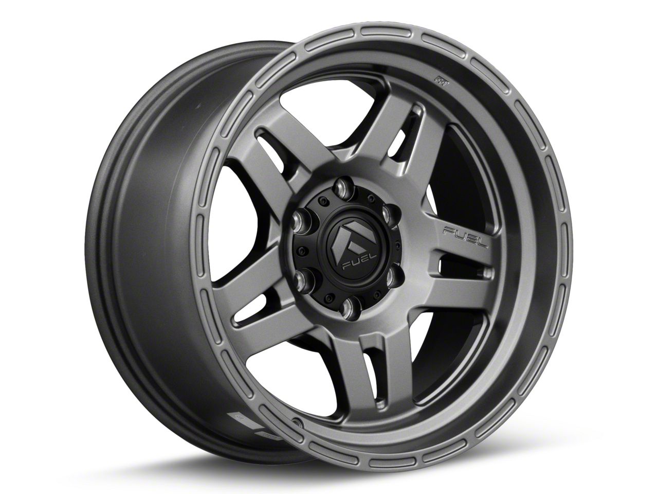 Fuel Wheels Tacoma Oxide Matte Gunmetal 6-Lug Wheel; 18x9; 1mm Offset ...