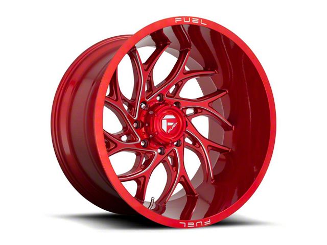 Fuel Wheels Runner Candy Red Milled 6-Lug Wheel; 24x12; -44mm Offset (05-15 Tacoma)