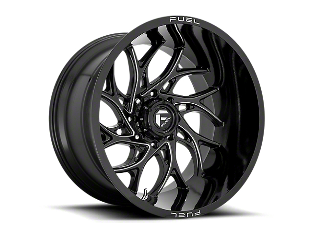 Fuel Wheels Runner Gloss Black Milled 6-Lug Wheel; 24x11; 0mm Offset (07-13 Silverado 1500)