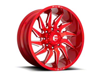 Fuel Wheels Saber Candy Red Milled 6-Lug Wheel; 24x12; -44mm Offset (16-23 Tacoma)