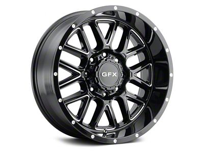 G-FX TM-5 Gloss Black Milled 6-Lug Wheel; 17x8.5; 0mm Offset (2024 Tacoma)