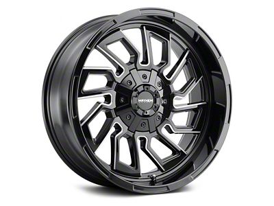 Mayhem Wheels Flywheel Gloss Black Milled 6-Lug Wheel; 20x9; 0mm Offset (17-24 Titan)
