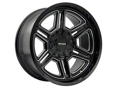 Mayhem Wheels Hermosa Gloss Black Milled 6-Lug Wheel; 20x9; 18mm Offset (05-15 Tacoma)