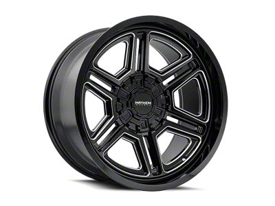 Mayhem Wheels Hermosa Gloss Black Milled 6-Lug Wheel; 20x12; -44mm Offset (05-15 Tacoma)