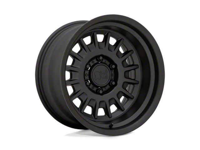 Black Rhino Aliso Matte Black 6-Lug Wheel; 17x8.5; -10mm Offset (21-24 Bronco, Excluding Raptor)