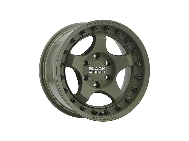 Black Rhino Bantam Olive Drab Green 6-Lug Wheel; 17x8.5; -10mm Offset (99-06 Silverado 1500)