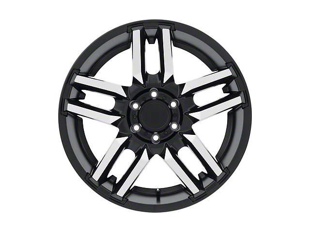 Black Rhino Mesa Matte Black Machined 6-Lug Wheel; 17x8.5; -18mm Offset (16-23 Tacoma)