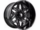 American Truxx Euphoria Gloss Black Milled 6-Lug Wheel; 20x10; -19mm Offset (10-24 4Runner)