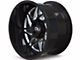 Cali Off-Road Gemini Gloss Black Milled 6-Lug Wheel; 20x10; -25mm Offset (21-24 Bronco, Excluding Raptor)
