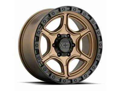 XD Portal Satin Bronze with Satin Black Lip 6-Lug Wheel; 18x8.5; 18mm Offset (2024 Tacoma)