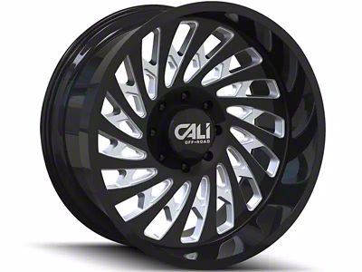Cali Off-Road Switchback Gloss Black Milled 6-Lug Wheel; 20x10; -25mm Offset (04-15 Titan)
