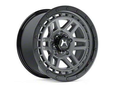 Hartes Metal Beast Anthracite with Black Simulated Beadlock 6-Lug Wheel; 17x8.5; 15mm Offset (03-09 4Runner)