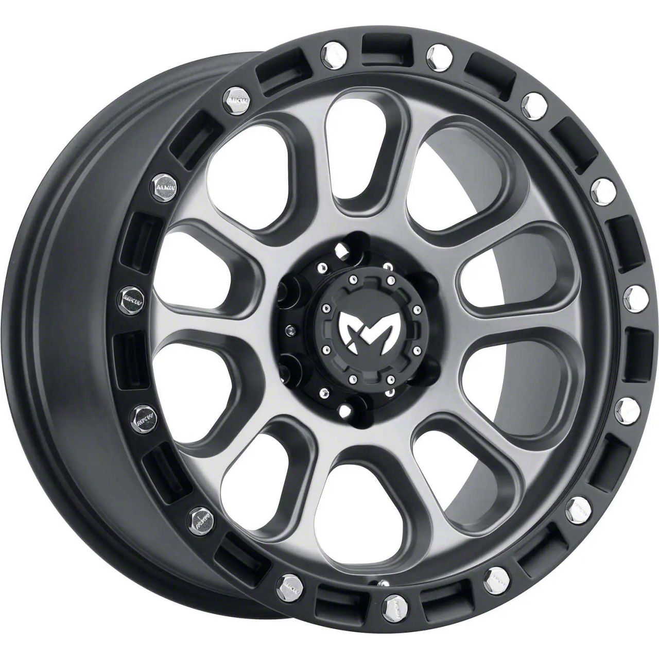 MKW Offroad Tundra M204 Matte Gray 6-Lug Wheel; 20x9; -12mm Offset M204 ...