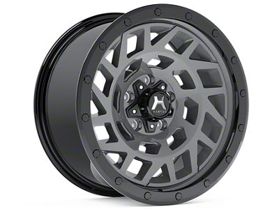Hartes Metal Monster Anthracite with Black Simulated Beadlock 6-Lug Wheel; 17x8.5; 15mm Offset (16-23 Tacoma)