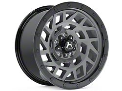 Hartes Metal Monster Anthracite with Black Simulated Beadlock 6-Lug Wheel; 18x9; 15mm Offset (22-23 Tundra)