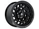 Hartes Metal Monster Matte Black with Gloss Black Bolts 6-Lug Wheel; 17x8.5; 6mm Offset (21-24 Bronco, Excluding Raptor)