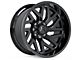 Hartes Metal Stealth Gloss Black Milled with Satin Dark Tint 6-Lug Wheel; Left Directional; 20x10; -18mm Offset (16-23 Tacoma)
