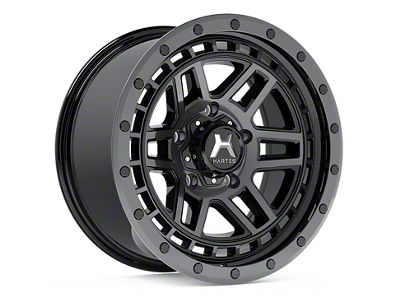 Hartes Metal Beast Matte Black 6-Lug Wheel; 18x9; 25mm Offset (04-15 Titan)