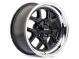 Ridler Style 610 Matte Black with Polished Lip Wheel; Front Only; 20x8.5; 0mm Offset (05-13 Corvette C6 Base)