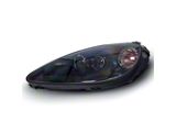 Type-OE Style Headlights; Black Housing; Clear Lens (05-13 Corvette C6)