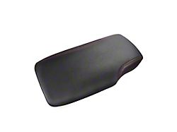 Kustom Interior Premium Artificial Leather Center Console Lid Armrest Cover; Black with Red Stitching (05-13 Corvette C6)