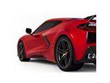 Mud Flaps; Front and Rear; Carbon Flash Metallic Vinyl (20-26 Corvette C8, Excluding Z06)