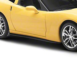 ZR1 Conversion Side Skirt Rocker Panels; Gloss Black (05-13 Corvette C6 Base)