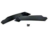 Z06 Stage 2 Style Rear Spoiler Winglets for Stage 1 Spoiler; Matte Black (14-19 Corvette C7 Stingray w/ Z06 Stage 1 Style Spoiler)