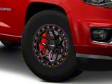 RTX Offroad Wheels Zion Black Milled Red 6-Lug Wheel; 17x9; 0mm Offset (23-26 Colorado)