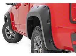 Rough Country Offroad Pocket Fender Flares; Flat Black (15-22 Colorado w/ 5-Foot Short Box, Excluding ZR2)