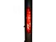 Gladiator Roll Bar with 7-Inch Red Round LED Lights; Black (15-23 Tacoma)