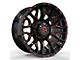 Revenge Off-Road Wheels RV-201 Black and Red Milled 5-Lug Wheel; 20x9; 0mm Offset (14-21 Tundra)