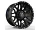 Revenge Off-Road Wheels RV-201 Gloss Black with Dots 5-Lug Wheel; 22x12; -44mm Offset (14-21 Tundra)