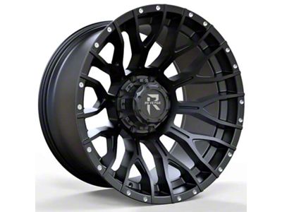 Revenge Off-Road Wheels RV-201 Satin Black with Dots 5-Lug Wheel; 20x10; -19mm Offset (14-21 Tundra)