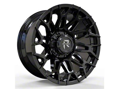 Revenge Off-Road Wheels RV-203 Gloss Black 5-Lug Wheel; 20x10; -19mm Offset (07-13 Tundra)
