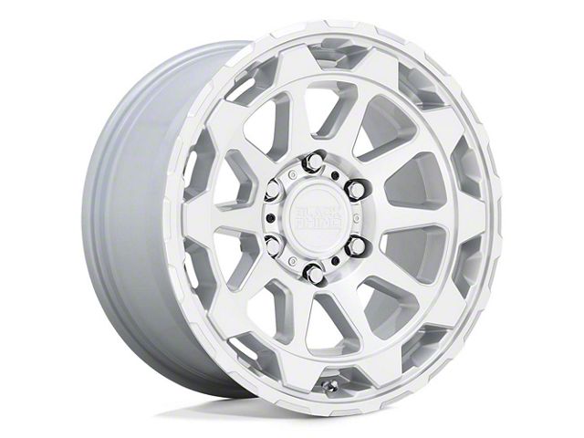 Black Rhino Rotor Gloss Silver with Mirror Cut Face 6-Lug Wheel; 17x8.5; 12mm Offset (05-21 Frontier)