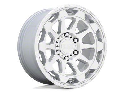 Black Rhino Rotor Gloss Silver with Mirror Cut Face 6-Lug Wheel; 17x8.5; 12mm Offset (22-24 Frontier)