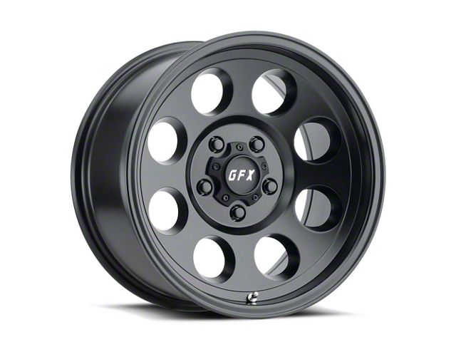 G-FX TR-16 Matte Black Wheel; 16x8.5 (97-06 Jeep Wrangler TJ)