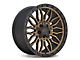 ATW Off-Road Wheels Nile Satin Black with Machined Bronze Face Wheel; 20x10 (07-18 Jeep Wrangler JK)