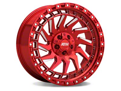 ATW Off-Road Wheels Culebra Candy Red with Milled Spokes Wheel; 20x10 (84-01 Jeep Cherokee XJ)