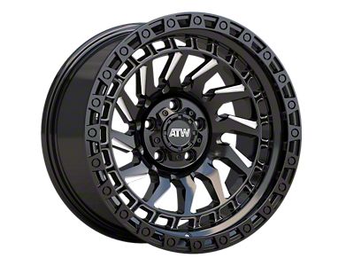 ATW Off-Road Wheels Culebra Gloss Black with Milled Spokes Wheel; 20x10 (97-06 Jeep Wrangler TJ)