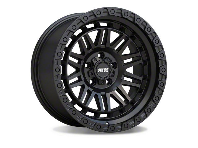 ATW Off-Road Wheels Yukon All Satin Black Wheel; 20x10 (97-06 Jeep Wrangler TJ)