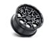 Level 8 Wheels Slingshot Gloss Black with Machined Face Wheel; 17x8.5 (97-06 Jeep Wrangler TJ)