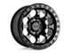 Black Rhino Riot Matte Black Wheel; 17x8.5 (76-86 Jeep CJ7)